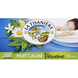 LA TISANIERE - Nuit Calme Verveine Infusion - boite de 25 sachets - 37,5 g Sonico.fr