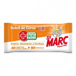 ST MARC - Soleil de Corse Lingettes nettoyantes - paquet de 40 lingettes Sonico.fr