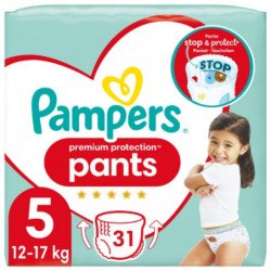 PAMPERS - Couches-Culottes Premium Protection Taille 5 - paquet de 31 couches-culotte Sonico.fr