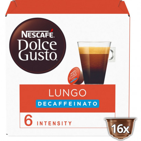 NESCAFE DOLCE GUSTO - Lungo décaffeinato Café - boite de 16 capsules Sonico.fr