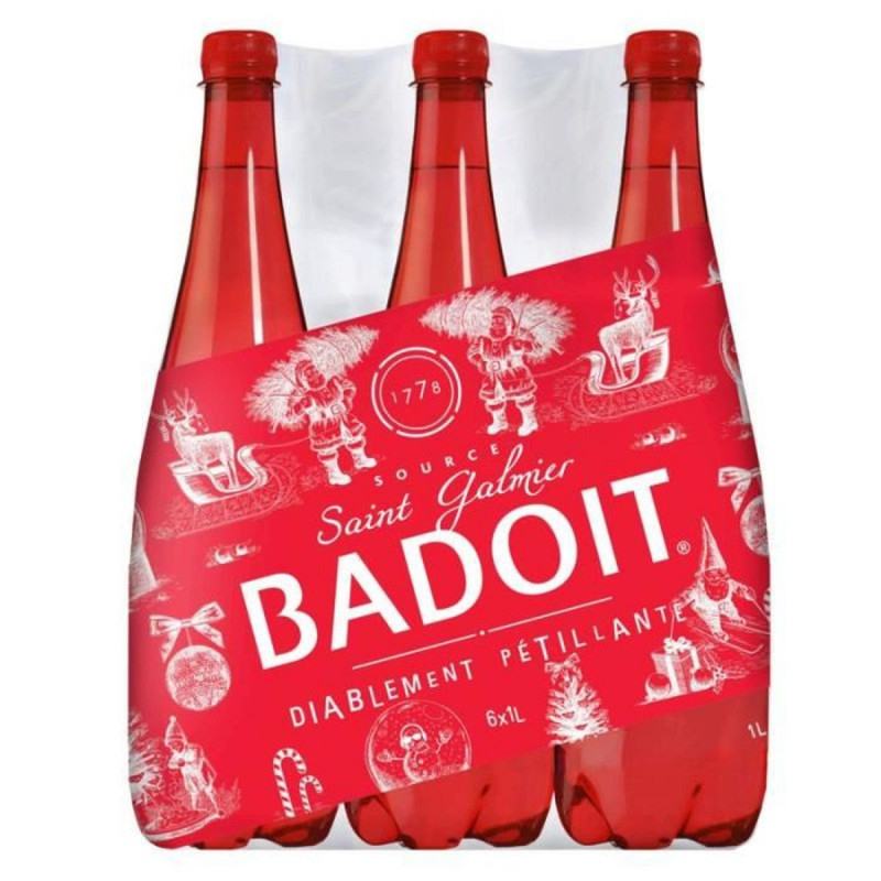 BADOIT - Eau gazeuse - pack de 6 bouteilles de 1 l Sonico.fr