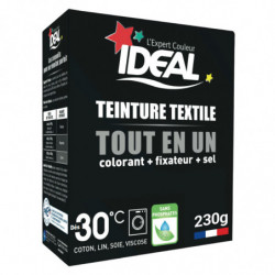IDEAL - Teinture Tissus Poudre Tout En Un Mini Noir - boite de 230 g Sonico.fr