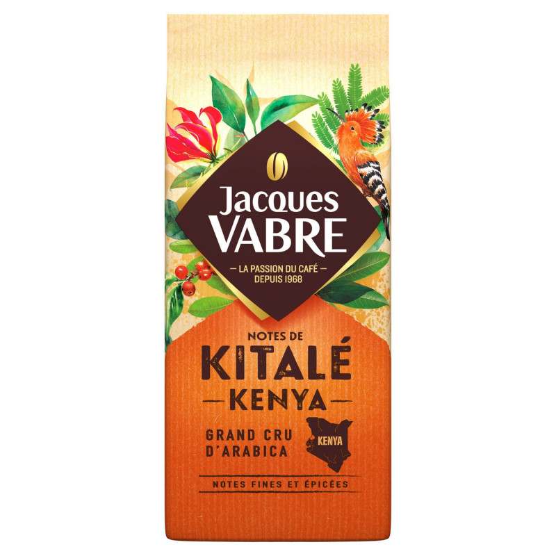 JACQUES VABRE - Café moulu Kitalé Kenya - Paquet de 250 g Sonico.fr