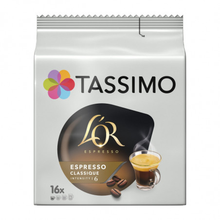 TASSIMO - L'OR café Espresso Classique Compatibles Tassimo - paquet de 16 dosettes Sonico.fr