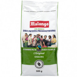 MALONGO - L'Original PETITS PRODUCTEURS Café en grain - paquet de 500 g Sonico.fr