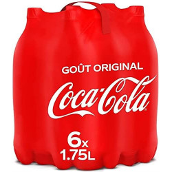 COCA COLA - Coca-Cola Original - pack de 6 bouteilles de 1,75 l Sonico.fr