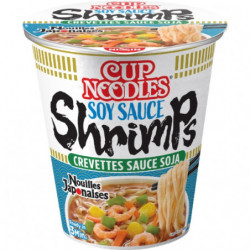 NISSIN - Soupe de nouilles Japonaises Crevettes - pot de 63 g Sonico.fr