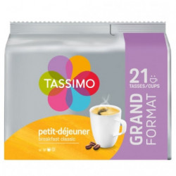 TASSIMO - Petit déjeuner classique - café - 21 dosettes Sonico.fr