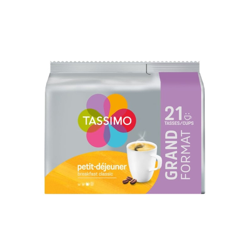 TASSIMO - Petit déjeuner classique - café - 21 dosettes Sonico.fr