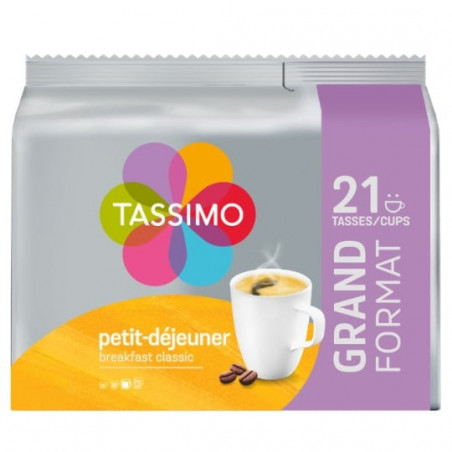 TASSIMO - Petit déjeuner classique - café - 21 dosettes Sonico.fr