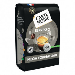 CARTE NOIRE : Expresso n°8 - 60 dosettes Cafés Compatible Senseo Sonico.fr