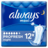ALWAYS - Maxi Night ProFresh Serviettes sans Ailettes - 12 Serviettes Sonico.fr