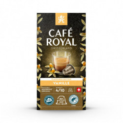 CAFE ROYAL - Vanille n°4 Café capsules Compatibles Nespresso - boite de 10 capsules Sonico.fr