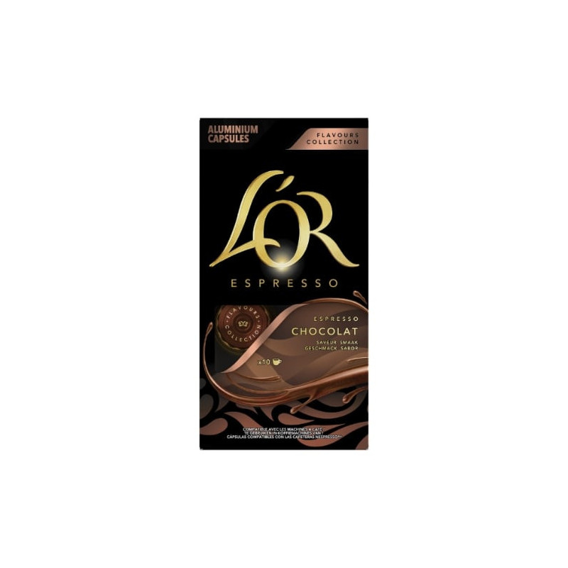 L'OR ESPRESSO - Chocolat Café capsules Compatibles Nespresso - boite de 10 capsules  Sonico.fr