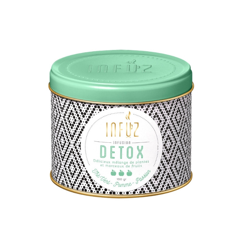 INFUZ - Détox Infusion thé vert pomme et passion - boite de 100 g Sonico.fr