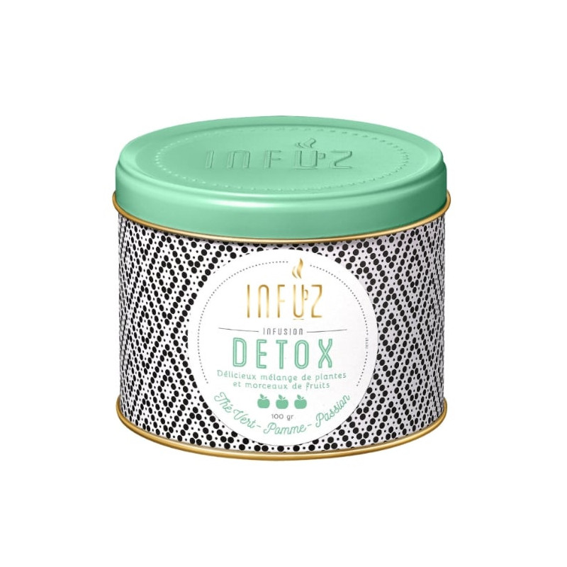INFUZ - Détox Infusion thé vert pomme et passion - boite de 100 g Sonico.fr