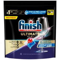 FINISH - Powerball Quantum Ultimate - Tablettes lave vaisselle - 32 tablettes Sonico.fr