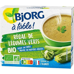 BJORG - Régal de légumes verts Biologique - pack de 2x25 cl Sonico.fr