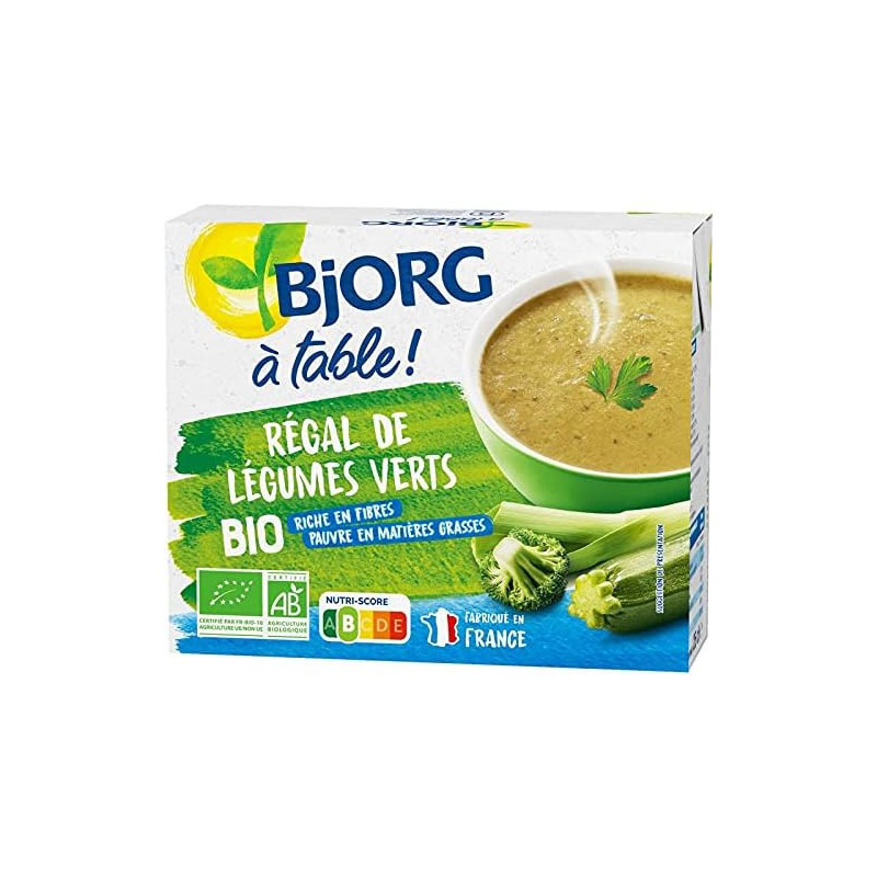 BJORG - Régal de légumes verts Biologique - pack de 2x25 cl Sonico.fr