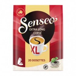 SENSEO - Extra Long Corsé XL Café dosettes - 20 dosettes - paquet de 250 g Sonico.fr