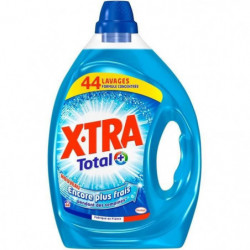 X-TRA - Total + Lessive liquide 44 Lavages  - bouteille de 2,2 l Sonico.fr
