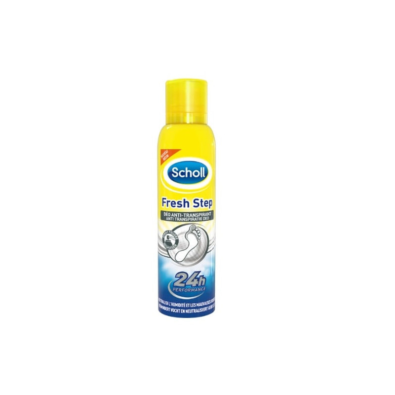 SCHOLL - Fresh Step Déo anti-transpiration Chaussures Spray anti odeurs- gris - 150 ml  Sonico.fr