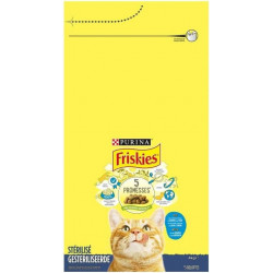 FRISKIES - Croquettes Chats Stérilisé au Saumon - Sac de 4 kg Sonico.fr