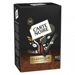 CARTE NOIRE - Café soluble classique - boite de 80 sticks de 1,8g Sonico.fr