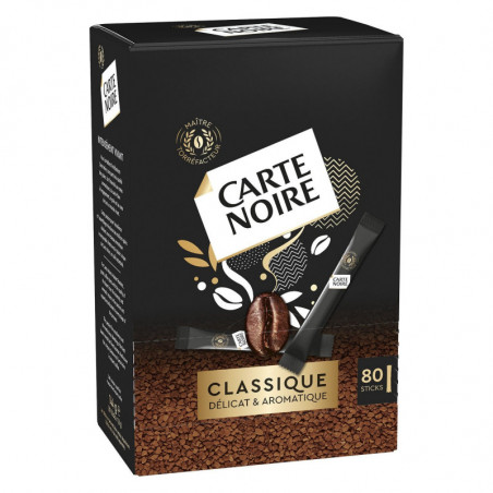 CARTE NOIRE - Café soluble classique - boite de 80 sticks de 1,8g Sonico.fr