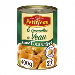 PETITJEAN - Quenelles veau sauce financière - boite de 400 g Sonico.fr