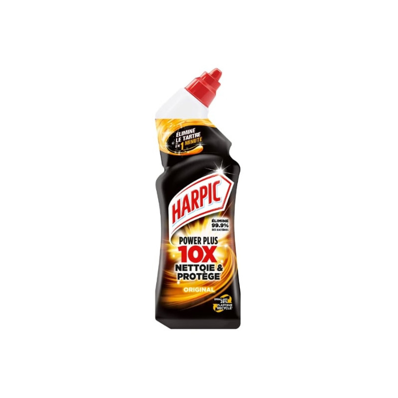 HARPIC - Power Plus Original - Gel nettoyant surpuissant Désinfectant WC - flacon de 750 ml Sonico.fr