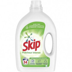 SKIP - Fraîcheur intense Lessive liquide 34 lavages - 1700 ml Sonico.fr