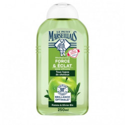 LE PETIT MARSEILLAIS - Shampoing pomme et feuilles d'olivier - flacon de 250 ml Sonico.fr